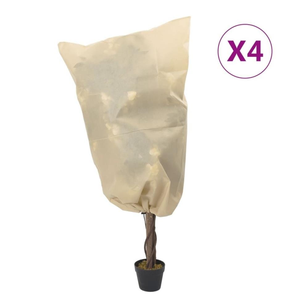 Wintervlies mit Kordelzug 4 Stk. 70 g/m² 0,8x1 m