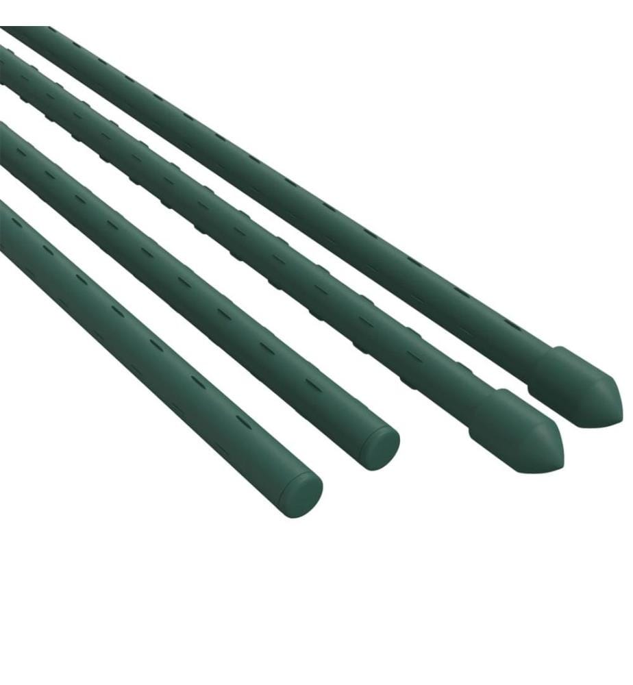 Pflanzenstützen 30 Stk. Grün 115 cm Stahl