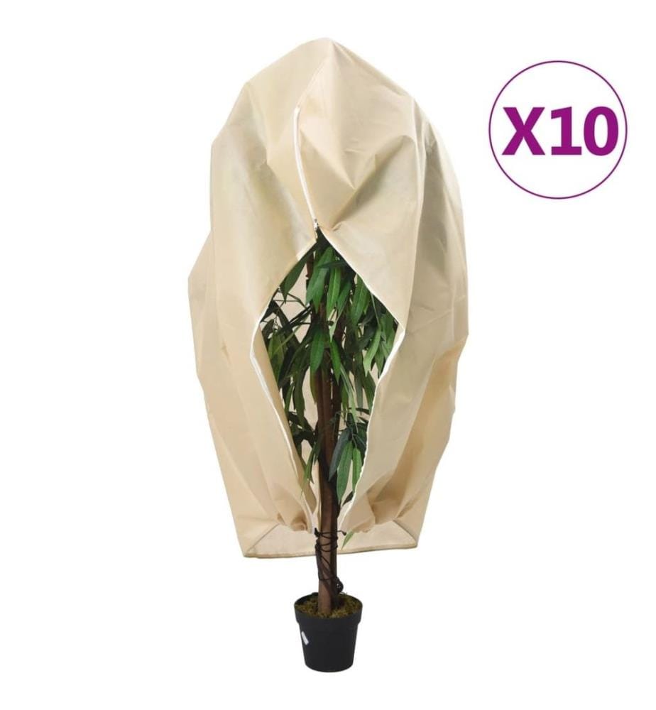 Wintervlies mit Reissverschluss 10 Stk. 70 g/m² 3,14x2,5 m