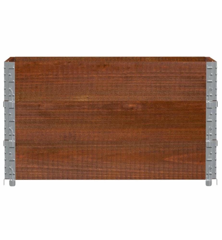 Pflanzkasten Braun 100x50 cm Massivholz Kiefer