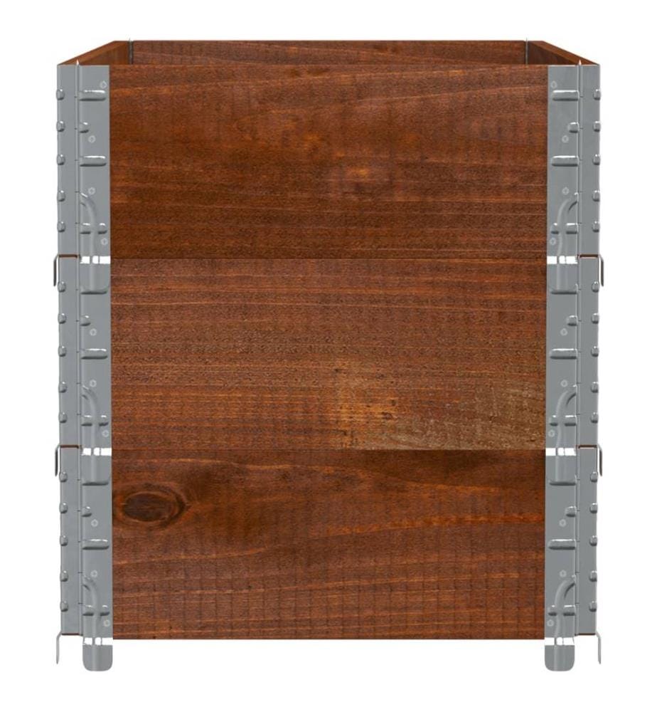 Pflanzkasten Braun 100x50 cm Massivholz Kiefer