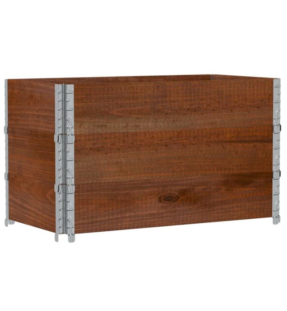 Pflanzkasten Braun 100x50 cm Massivholz Kiefer