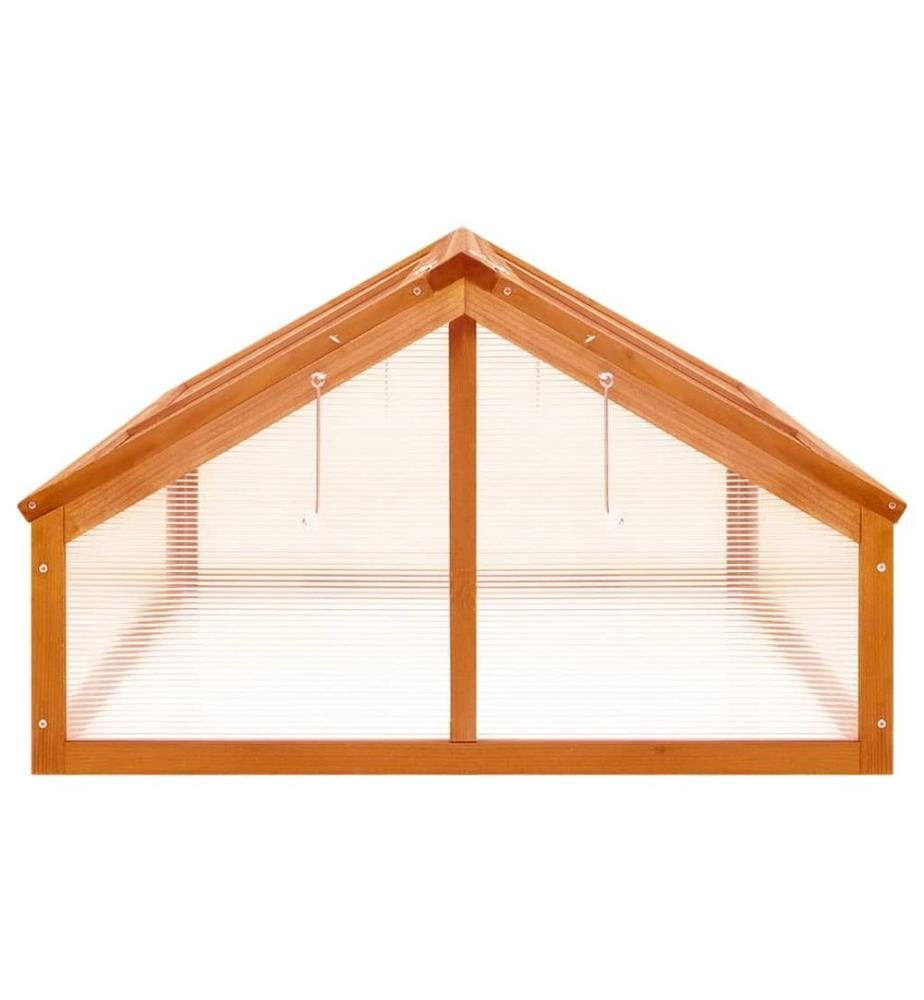 Gewächshaus Braun 114x80x50 cm Tannenholz