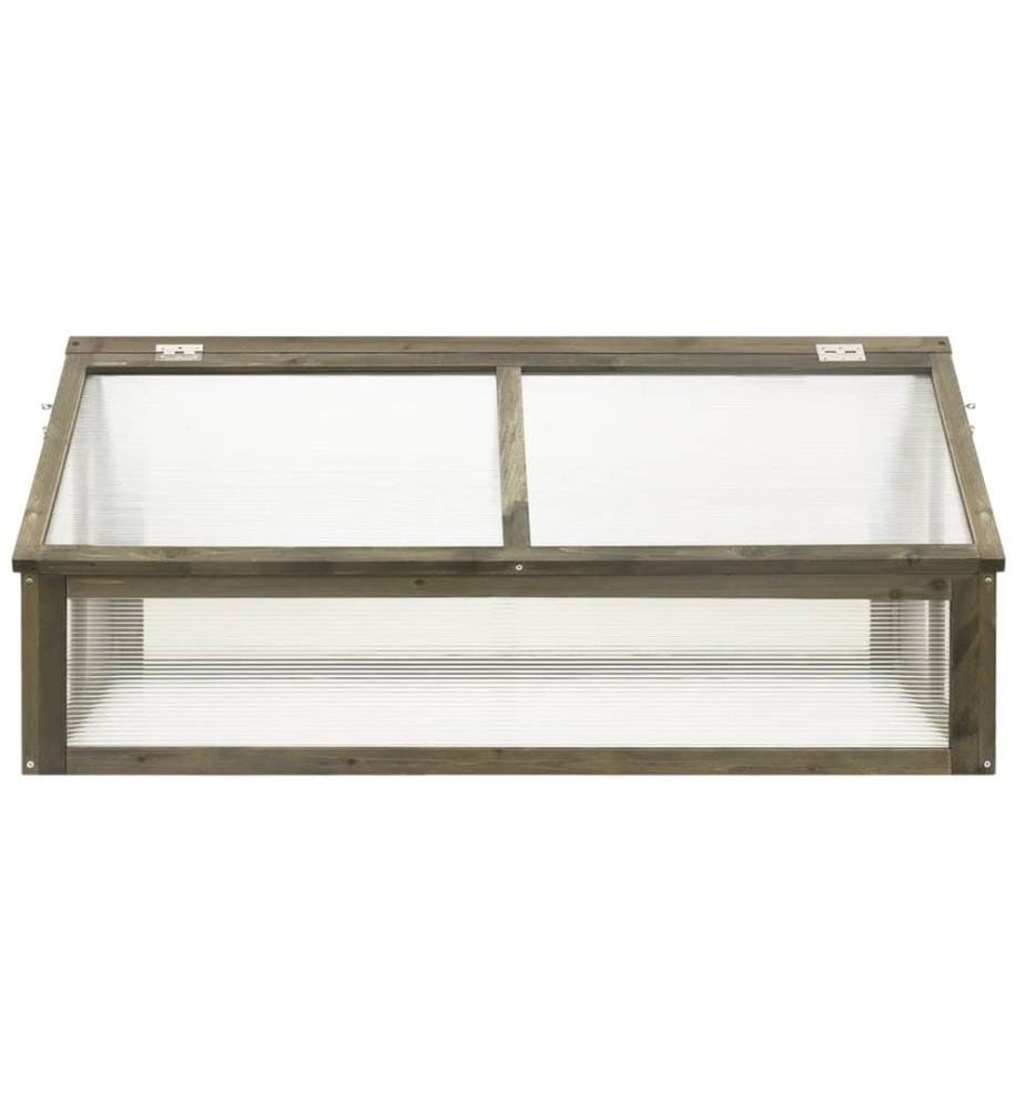 Gewächshaus Grau 114x80x50 cm Tannenholz
