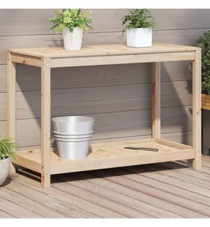 Pflanztisch mit Ablage 108x50x75 cm Massivholz Kiefer