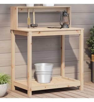 Pflanztisch mit Ablagen 82,5x50x109,5 cm Massivholz Kiefer