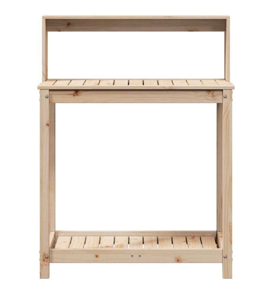 Pflanztisch mit Ablagen 82,5x50x109,5 cm Massivholz Kiefer