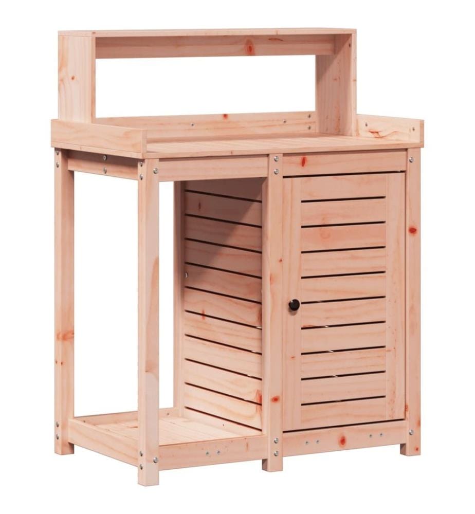 Pflanztisch mit Ablagen 82,5x50x109,5 cm Massivholz Douglasie