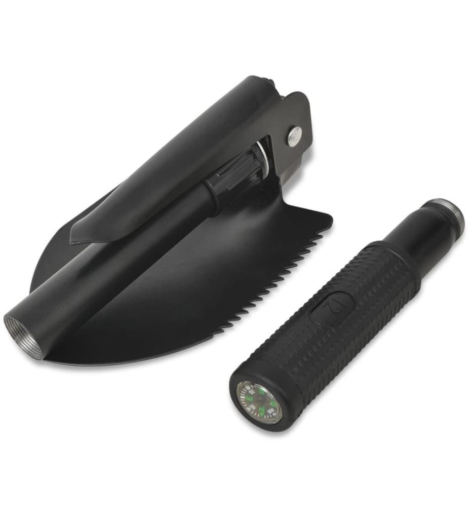 Klappspaten Karbonstahl Schwarz
