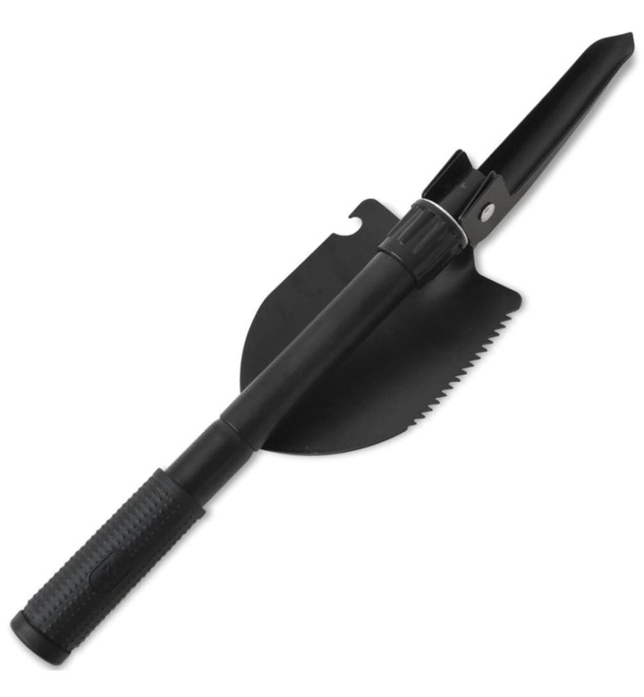 Klappspaten Karbonstahl Schwarz