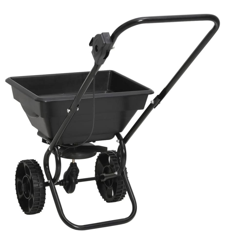 Handstreuwagen Salzstreuer PVC und Stahl 92x46x70 cm 15 L