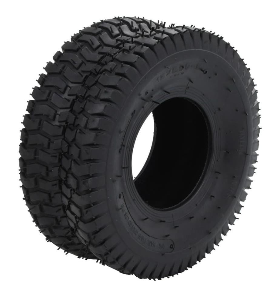 4-tlg. Schubkarrenreifen und Schlauch-Set 15x6.00-6 4PR Gummi