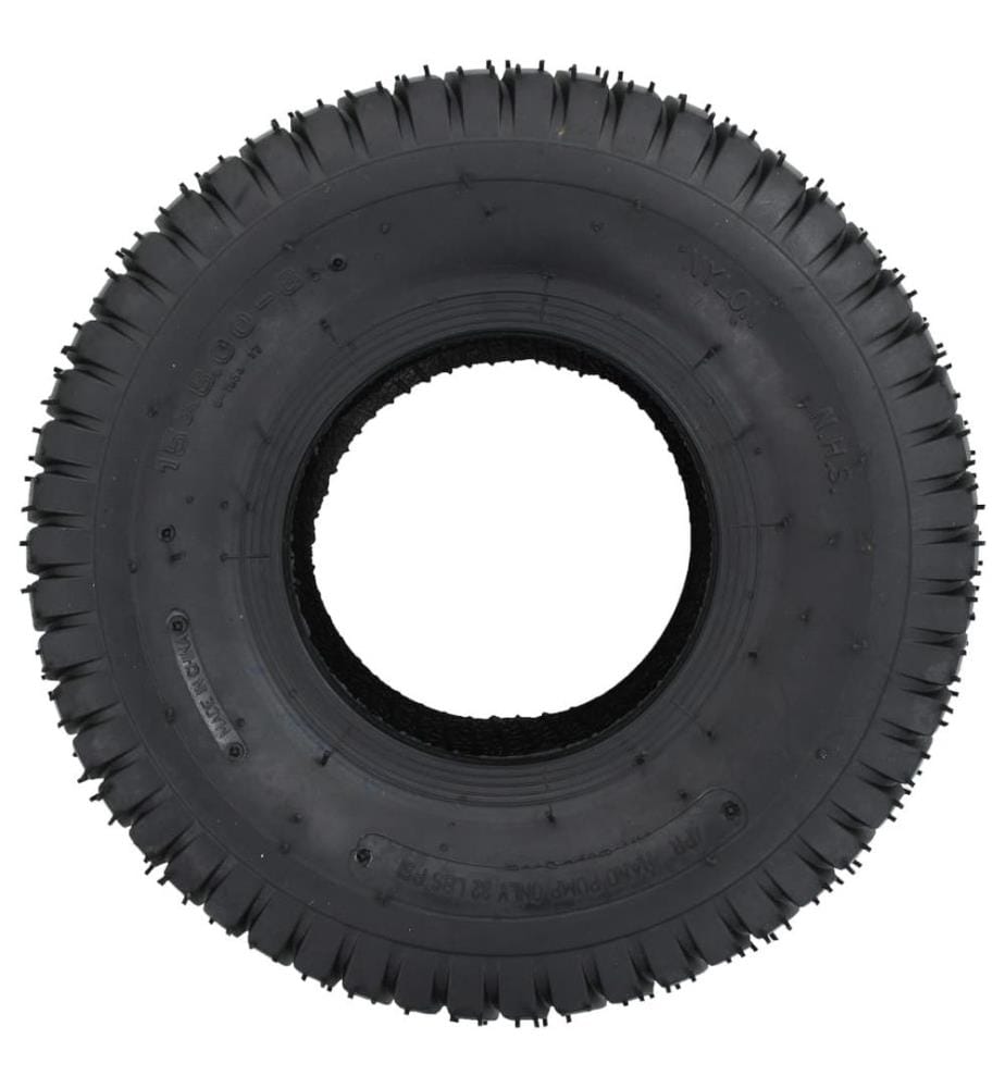4-tlg. Schubkarrenreifen und Schlauch-Set 15x6.00-6 4PR Gummi
