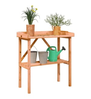 Pflanztisch mit Ablage Braun 78x38x82,5 cm Massivholz Tanne