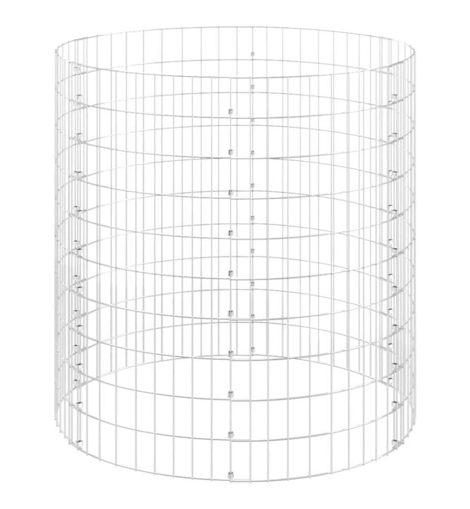 Gartenkomposter Ø100x100 cm Verzinkter Stahl