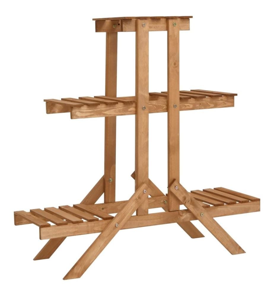Blumenständer 83x25x83 cm Tannenholz
