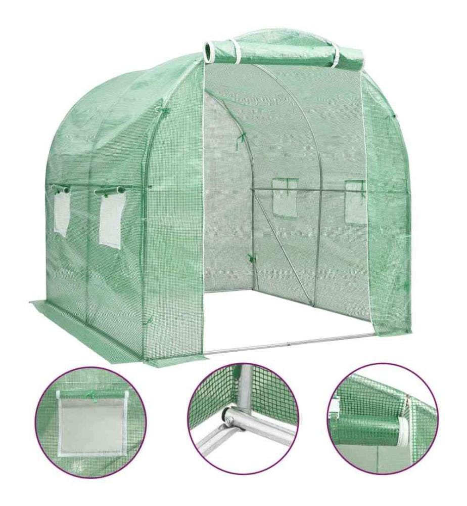 Gewächshaus 4 m² 2x2x2 m