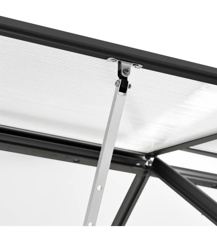 Gewächshaus Anthrazit Aluminium 7,03 m²