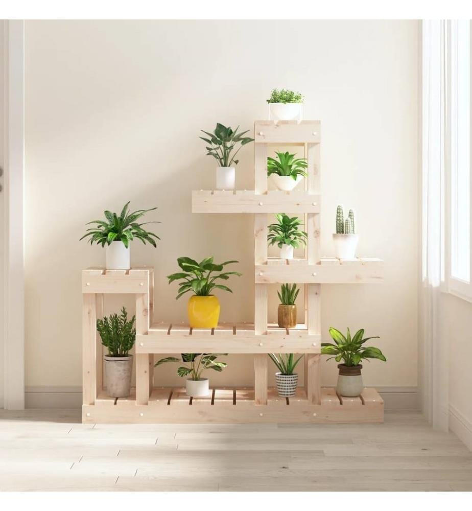 Support à plantes 92x25x97 cm Bois massif de pin