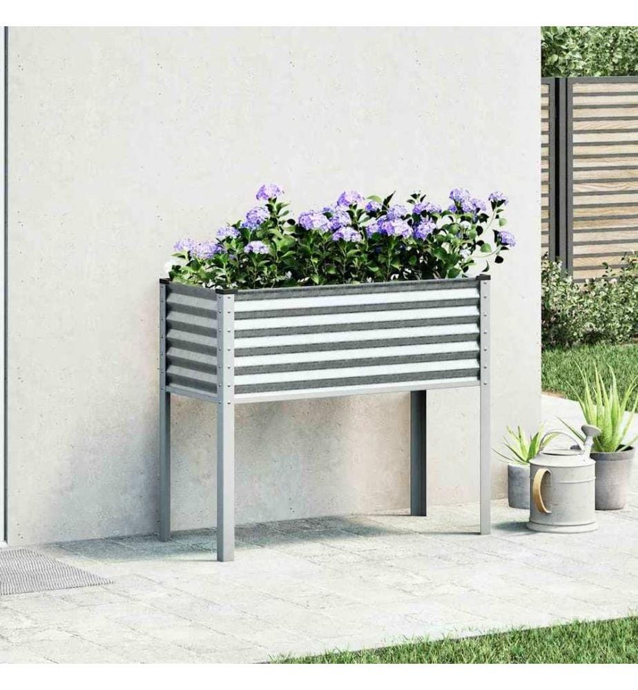 Garten-Pflanzgefäss 100 x 45 x 90 cm Verzinkter Stahl