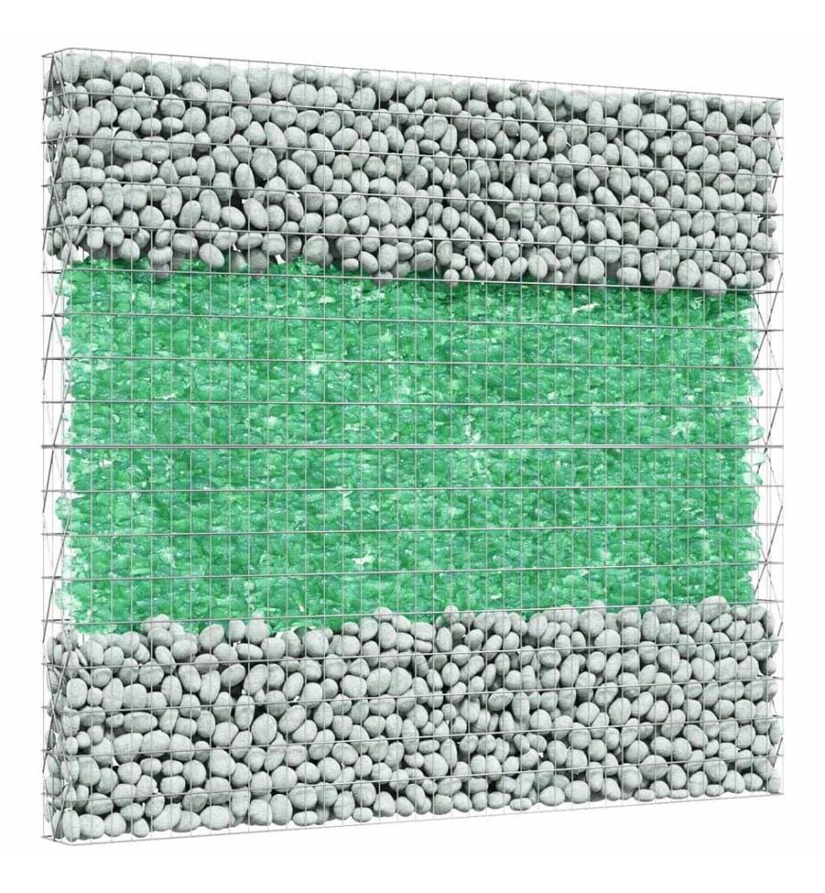 vidaXL Gartensteine Hellgrün 12 cm Glas