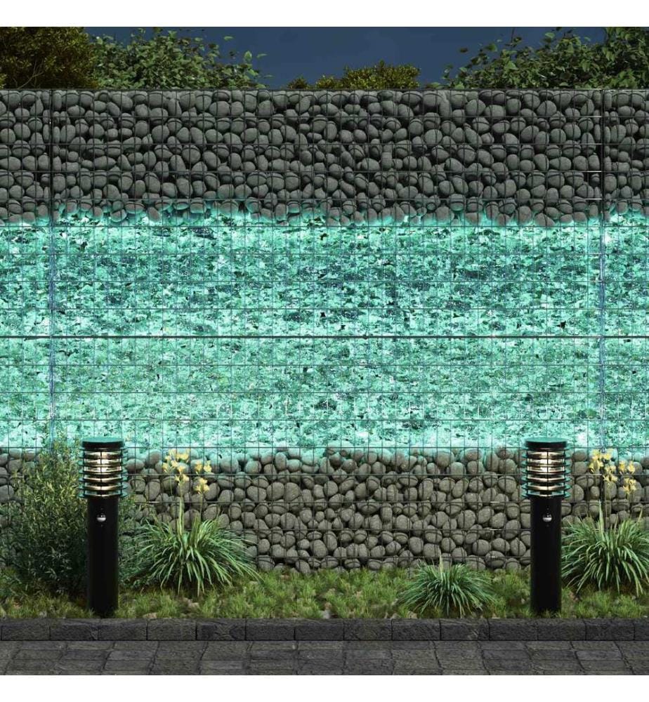 vidaXL Gartensteine Türkis 12 cm Glas
