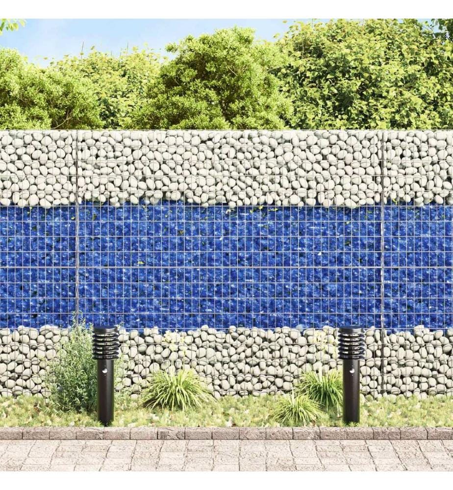 vidaXL Gartensteine Blau 12 cm Glas