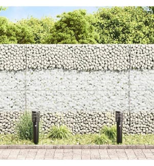 vidaXL Pierres de Jardin Blanc 12 cm Verre