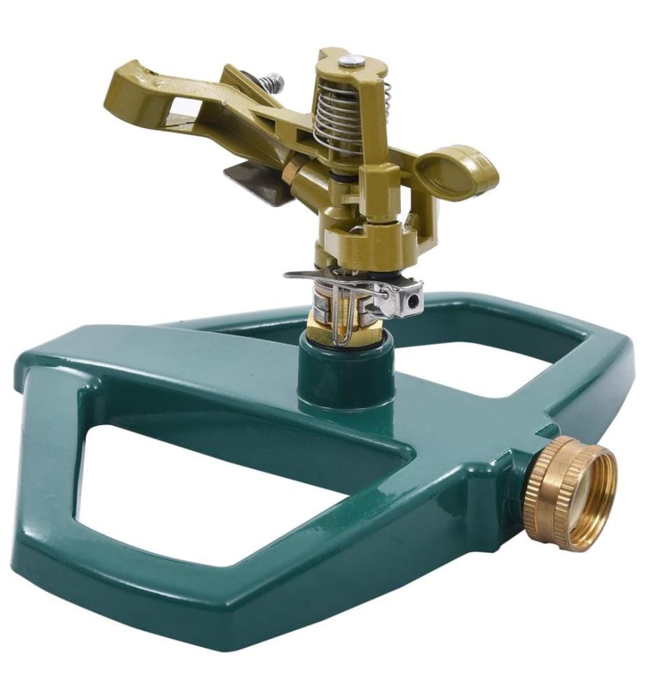 vidaXL Rotierender Sprinkler Grün 21×22×13 cm Metall