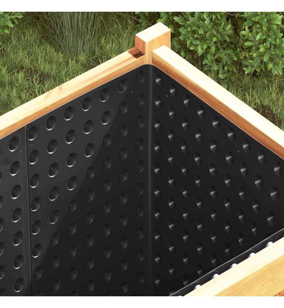 vidaXL Dimpled Drainage Sheet 2 pcs Schwarz 0,5 x 20 m HDPE