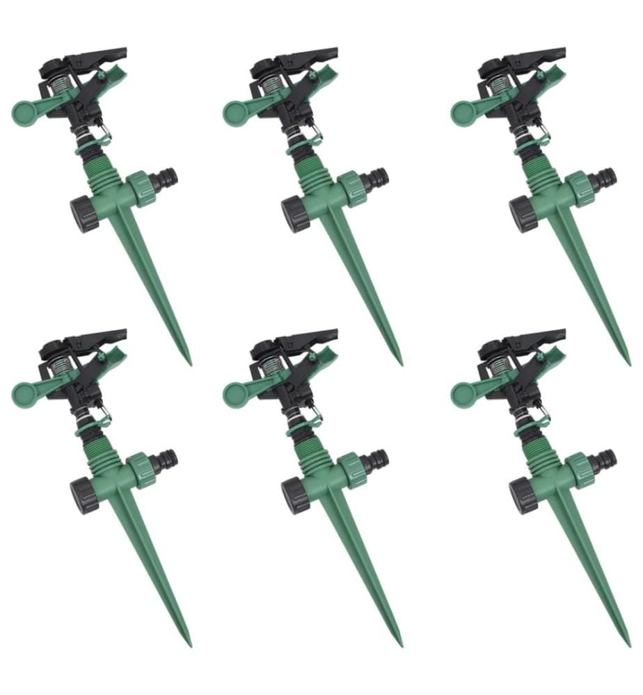 Impuls-Rasensprenger Sprenger Sprinkler Impulsregner 6er