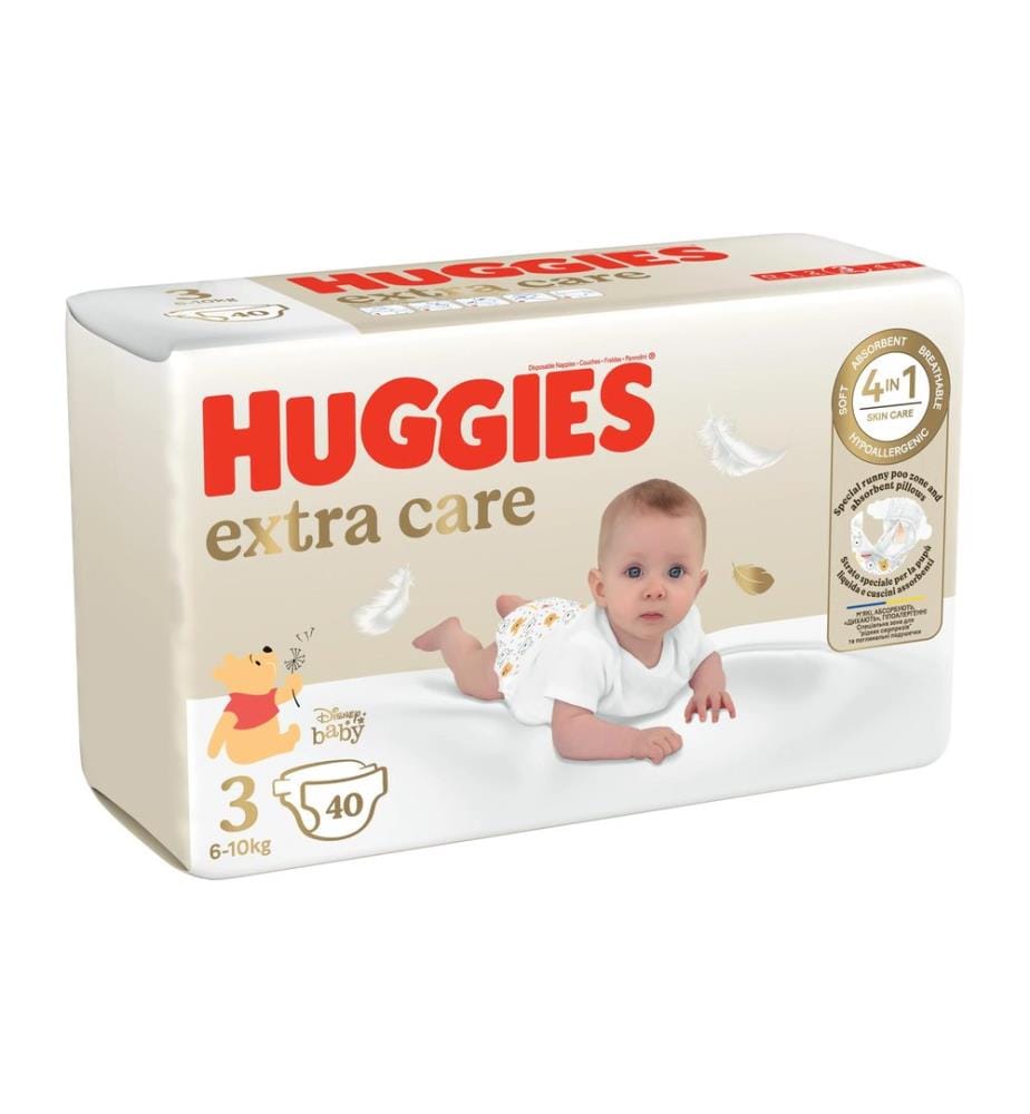 HUGGIES - Couches Extra Care Taille 3