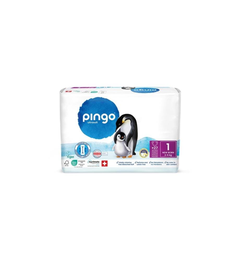 Pingo - Couches écologiques Taille 1,  New Born