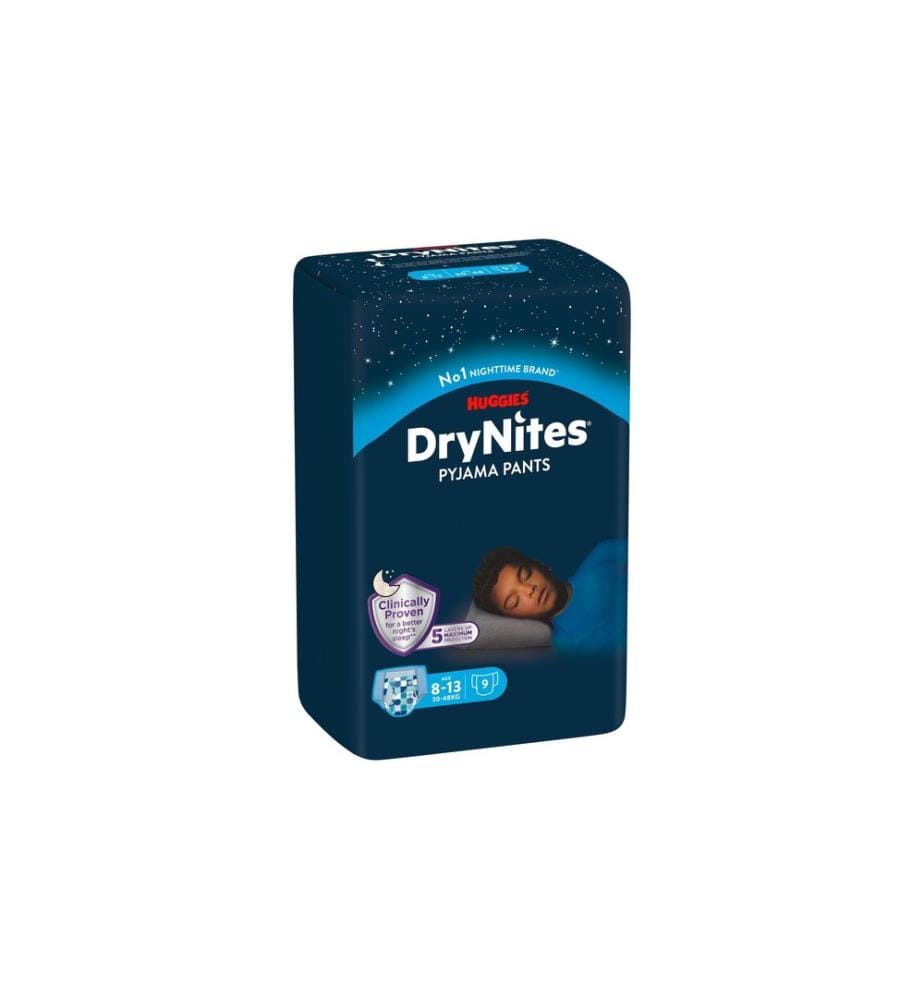 HUGGIES - Couches de nuit Boîte mensuelle DryNites Boy 8-13 ans