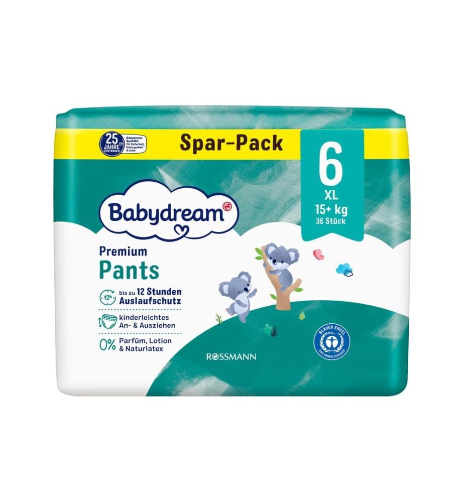 Babydream - Couches Premium Pants Jumbopack 36 pièces, taille 6