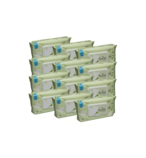 Swilet Feuchttücher Bio, Bambusfasern, 12 x 72 Stück