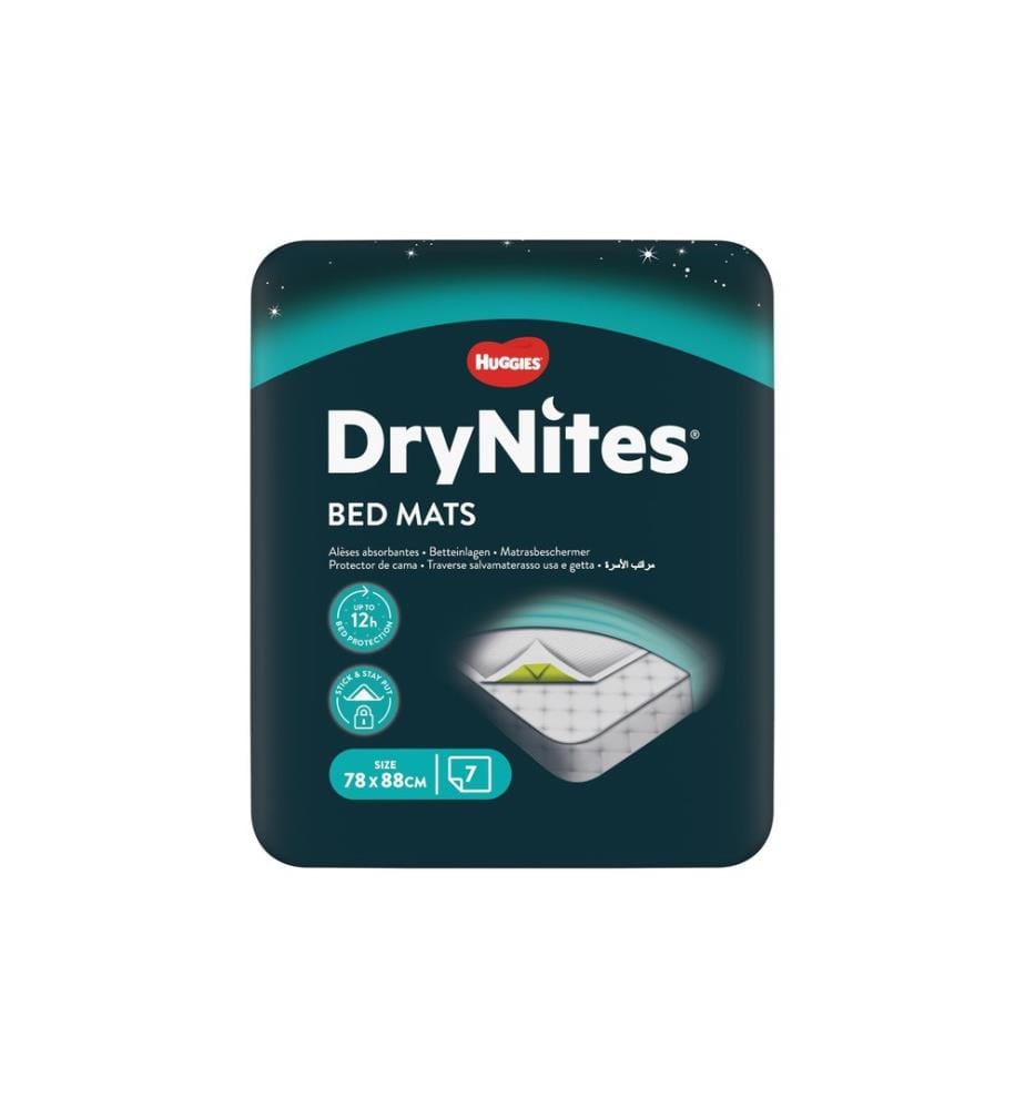 Huggies Matratzenschutz Dry Nites 88 x 78 cm, Weiss