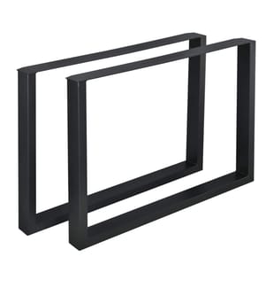 Gambe del tavolo in metallo 2x struttura del tavolo 100x72 cm
