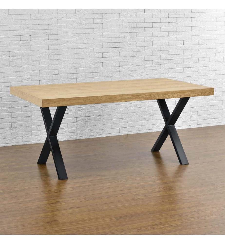 Pieds de table en métal, set de 2 piétements de table Patins de table 69x72 cm