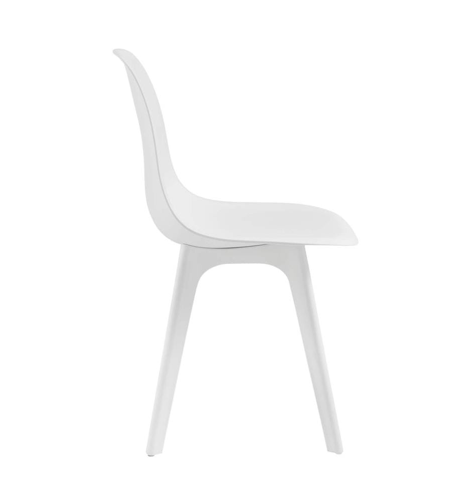 Sedia da pranzo Brevik set di 6 83x54x48 cm Bianco