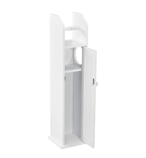 Support de papier toilette Étagère de salle de bain avec tablette Falkenberg 78x20x18 cm Blanc