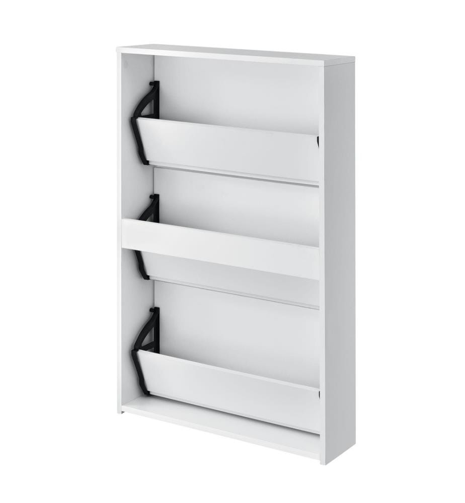 Boite à chaussures Lund 102.5x63x17 cm Miroir blanc
