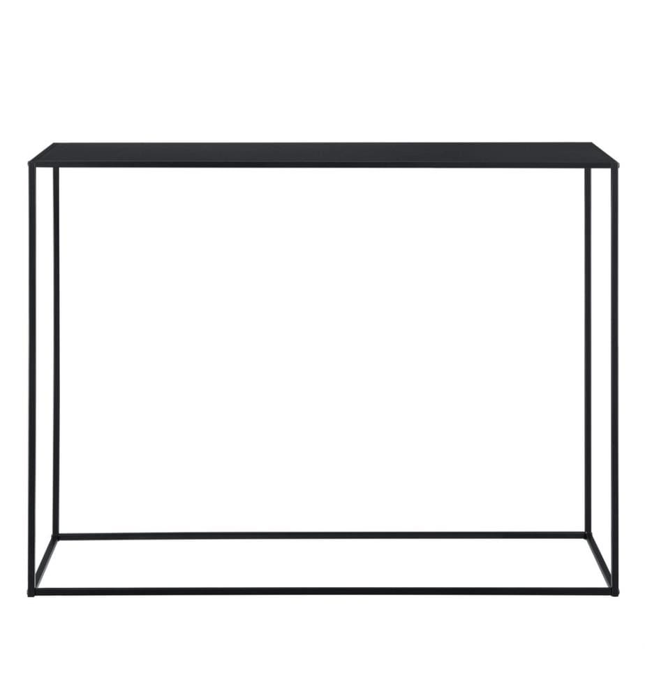 Table console Malvarrosa 92x115x32 cm Résistant aux rayures Métal Noir