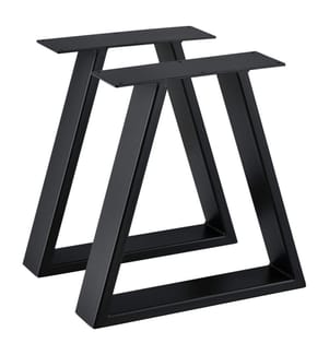 Set di 2 gambe per tavolo in metallo Struttura per tavolo trapezoidale 40x10x40 cm