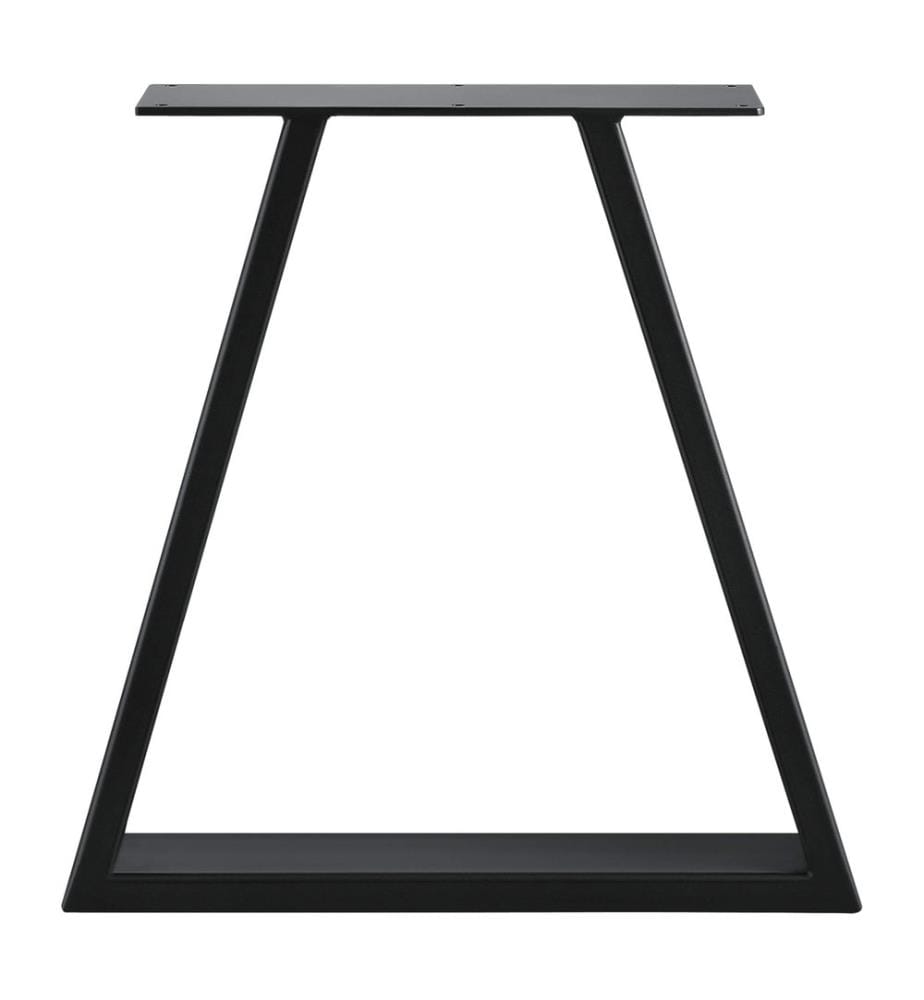 Pieds de table en métal, lot de 2 Pied de table trapézoïdal 40x10x40 cm