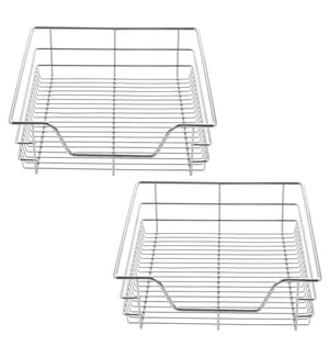 2x tiroirs télescopiques 50 cm de largeur d'armoire, rails inclus