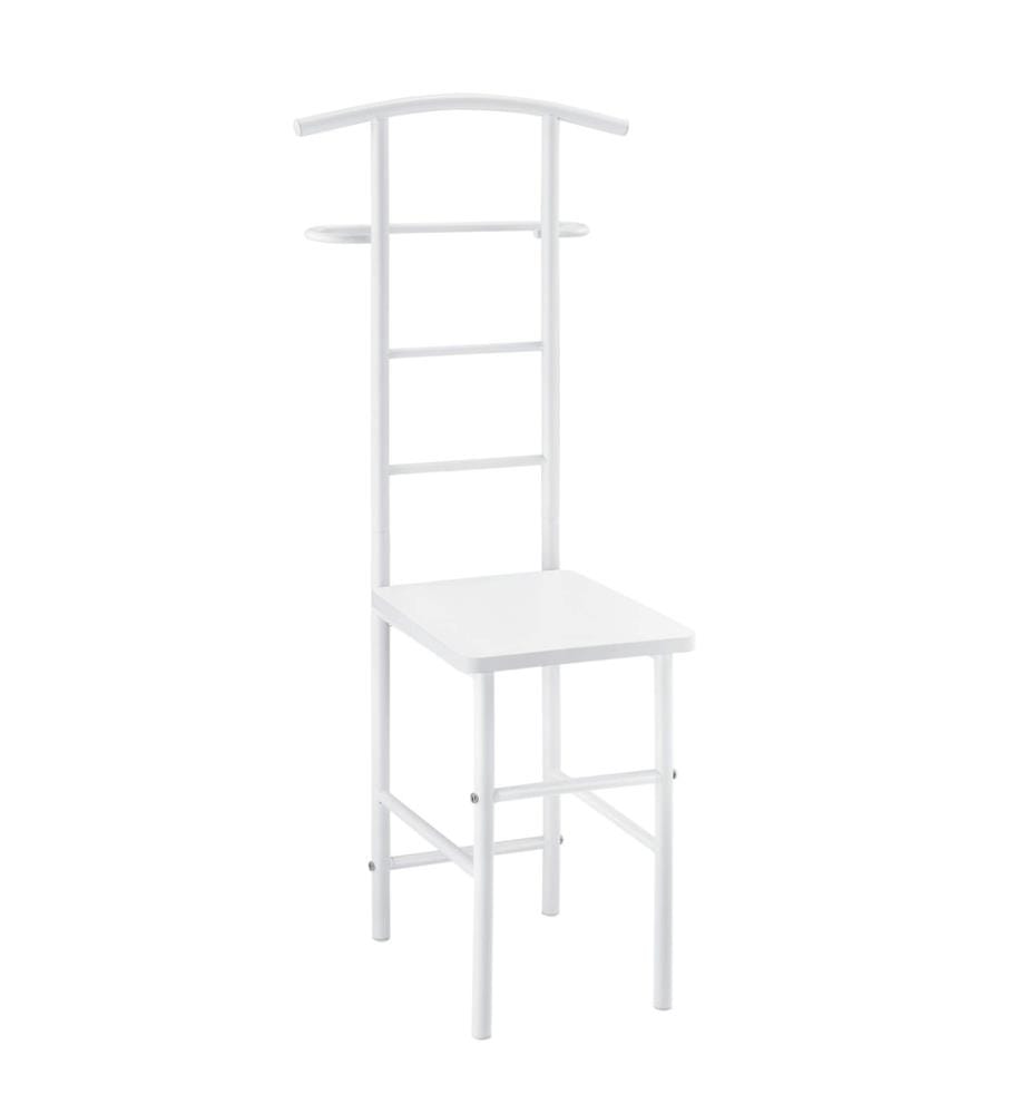 Sedia da cameriere Anaheim 107x45x45 cm Bianco