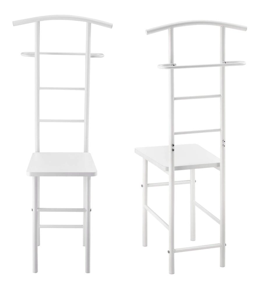 Sedia da cameriere Anaheim 107x45x45 cm Bianco