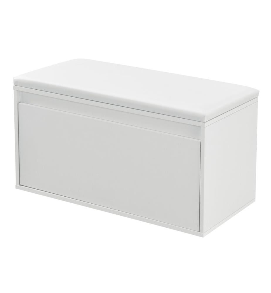 Banc Degerfors 80x39x45 cm avec tiroir Blanc