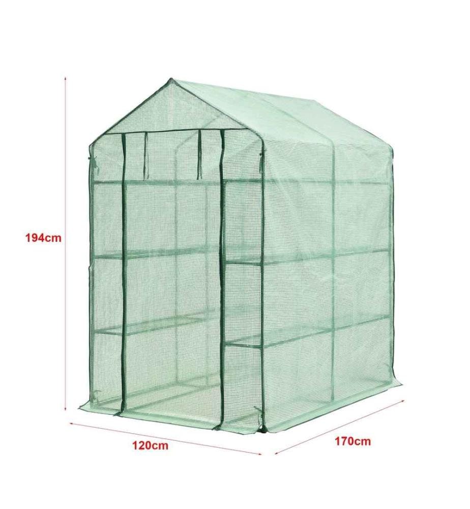 Serra Vale con ripiani 120x170x194 cm Verde